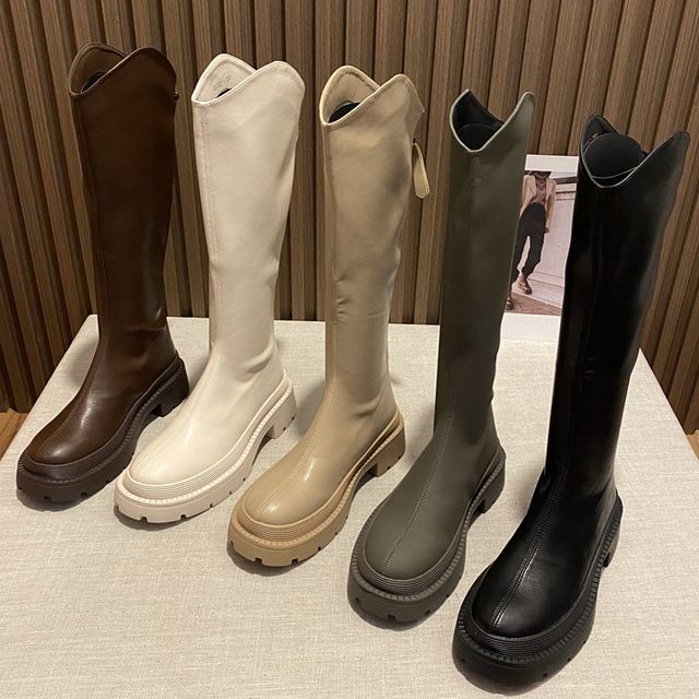 Tall Cowboy Boots Platform