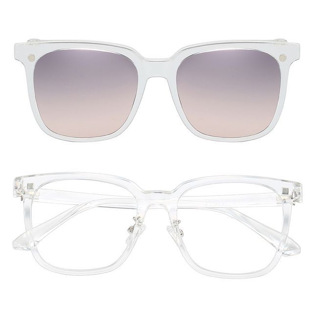 Snap with Magnetic Square On Sunglasses Glasses