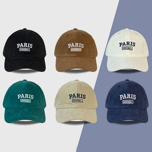 Embroidered Lettering Cap Baseball