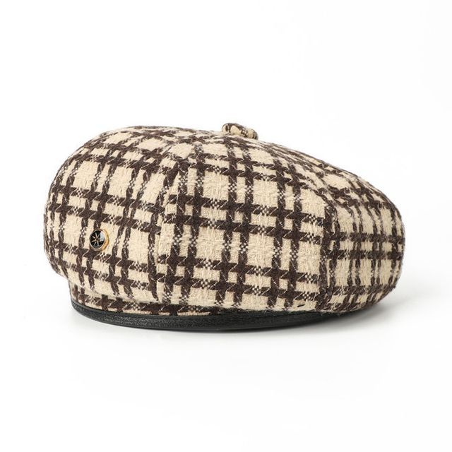 Hat Plaid Beret