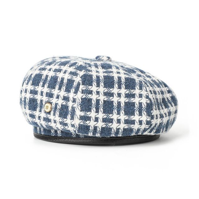 Hat Plaid Beret