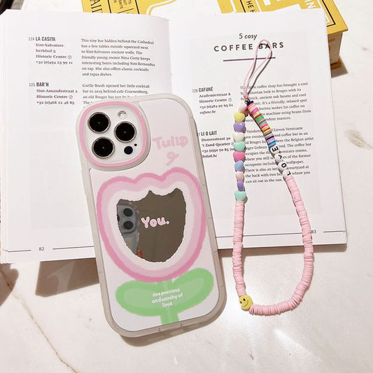 Phone Mirrored Case Tulip