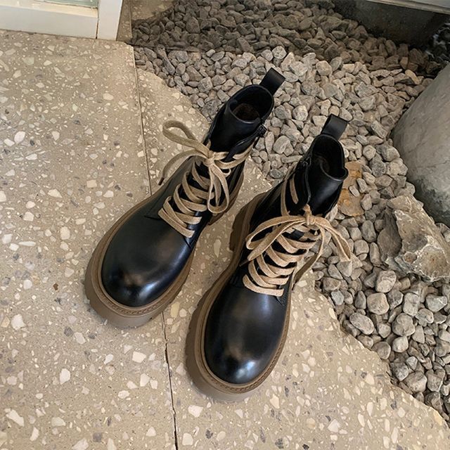 Short Chunky-Heel Color Boots Block