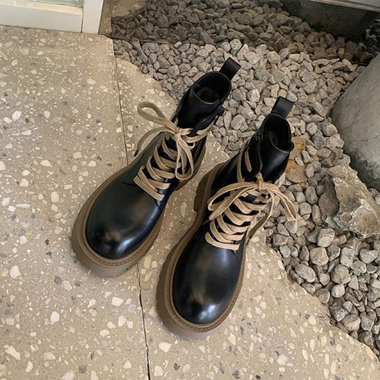 Short Chunky-Heel Color Boots Block