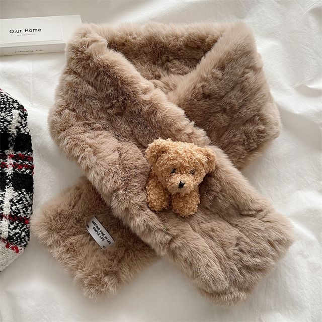 Faux Bear Scarf Fur