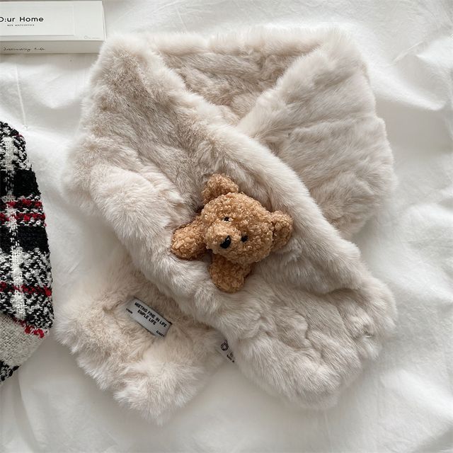Faux Bear Scarf Fur