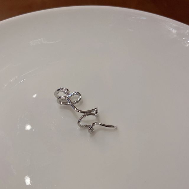 Earring Alloy Cuff Snake