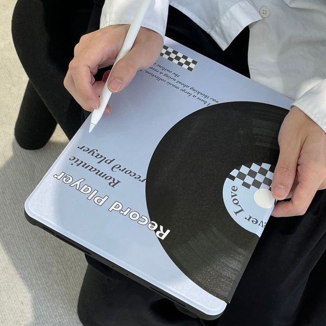 Print iPad Vinyl Case Record