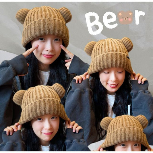 Beanie Bear Ear Knit