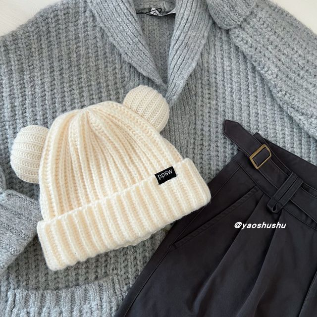 Beanie Bear Ear Knit