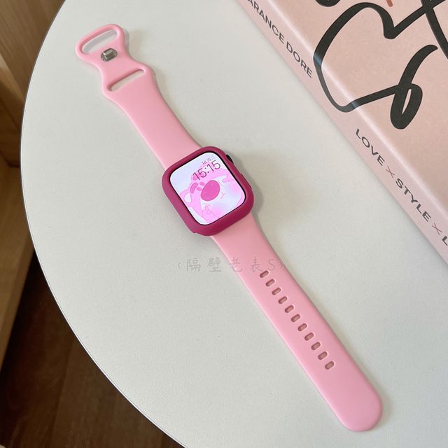 Plain Silicone Apple Watch Band / Protection Case / Set