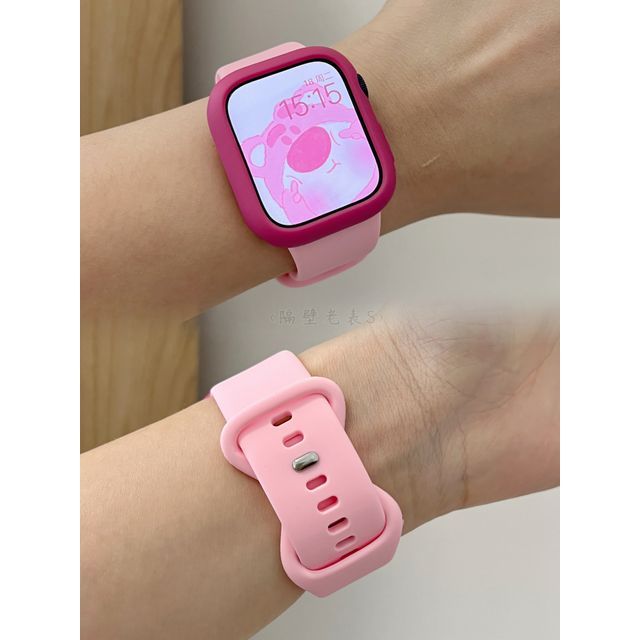 Plain Silicone Apple Watch Band / Protection Case / Set