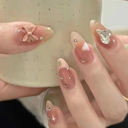 Bow Press-On Nails