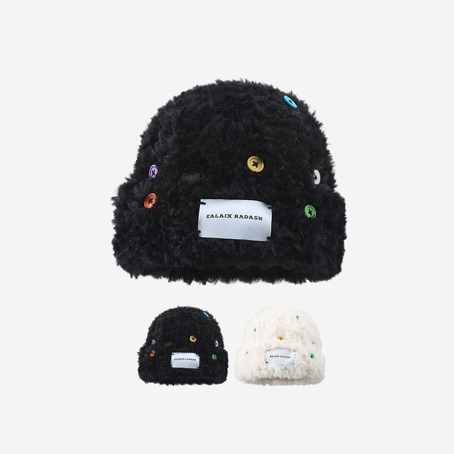 Plain Beanie Applique Fluffy