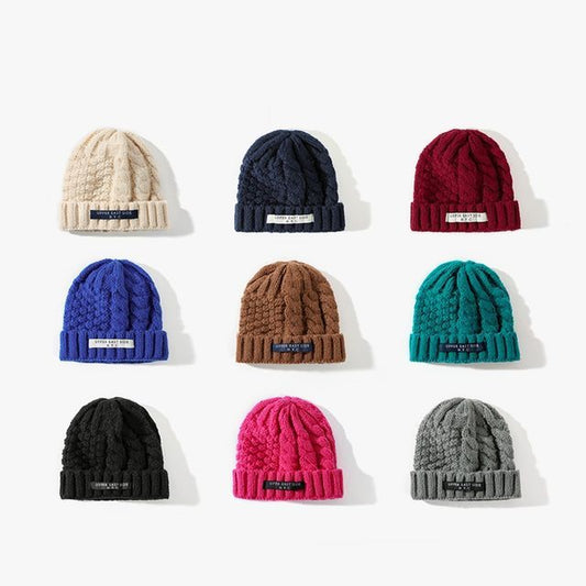 Beanie Lettering Applique Knit