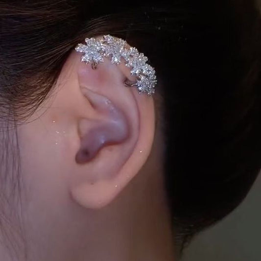 Floral Ear Cuff Rhinestone
