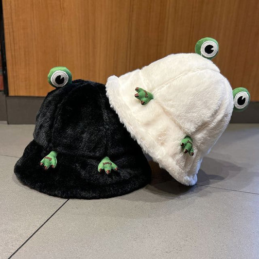 Chenille Hat Frog Bucket