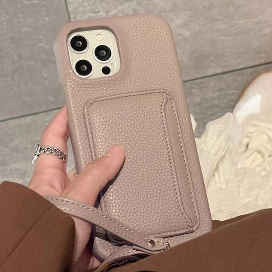 Holder Card Phone Faux Case Leather