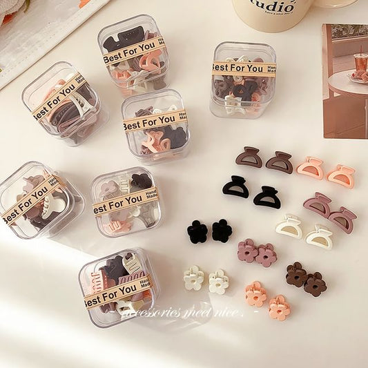 Set of 10: Acrylic Hair Clips