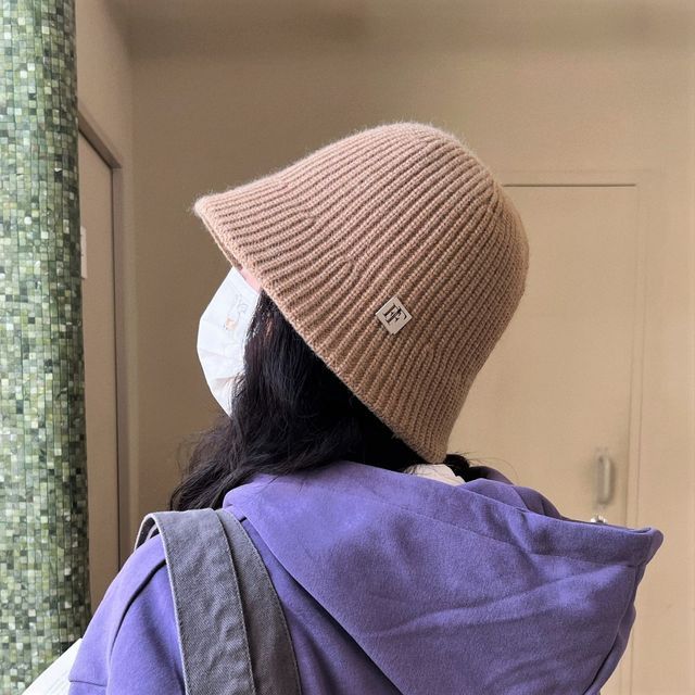Knit Bucket Applique Hat