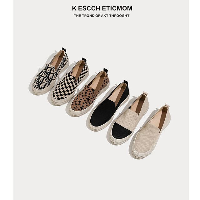 Slip-Ons Knit Flat