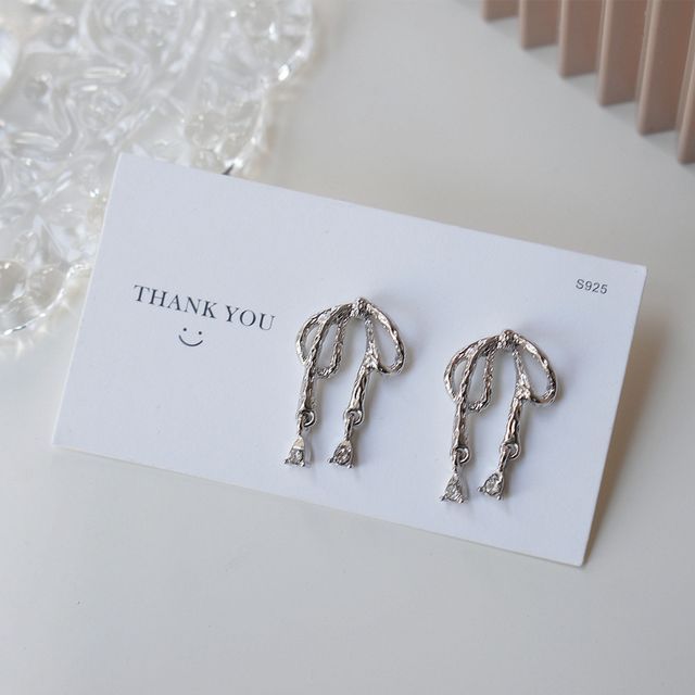 Bow Alloy Earring