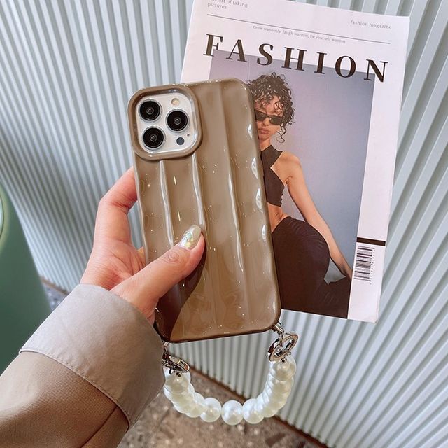 Faux Case Pearl Phone Chain