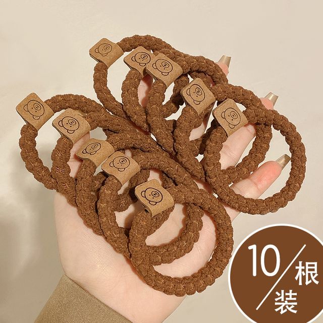 Bear Label Applique Hair Tie / Set