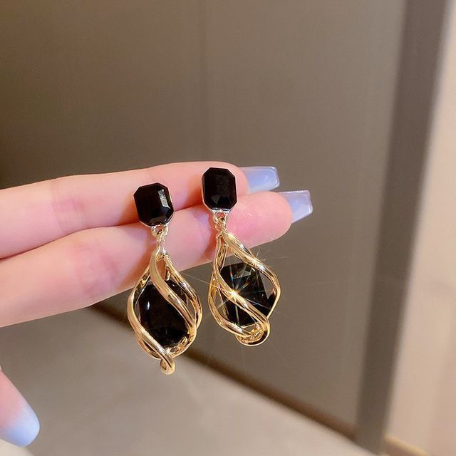 Earring Dangle Faux Crystal Alloy