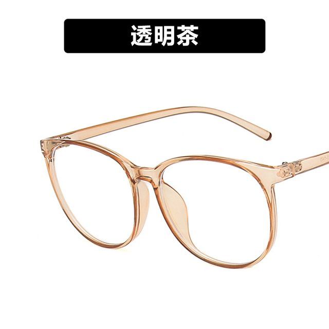 Blue Frame Light Round Eyeglasses Blocking