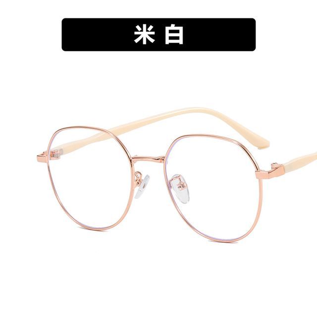 Eyeglasses Blocking Round Light Blue Frame