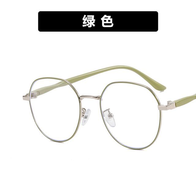 Eyeglasses Blocking Round Light Blue Frame