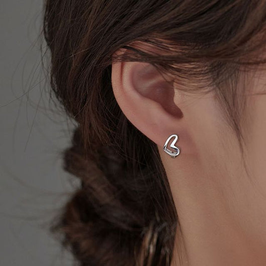 Earring Heart Sterling Silver