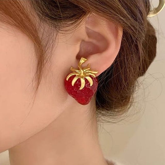 Stud Strawberry Earring