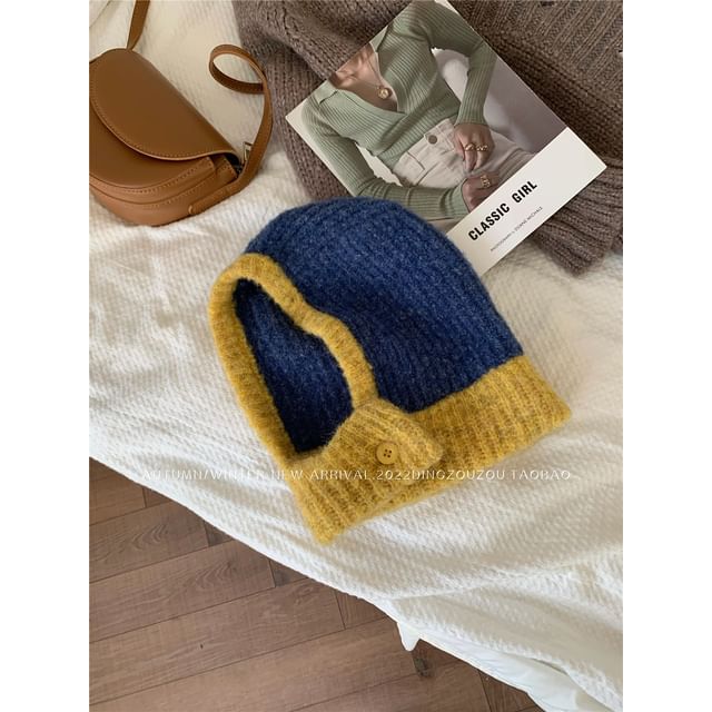 Knit Contrast Balaclava Trim