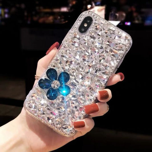 Rhinestone Floral Case Phone