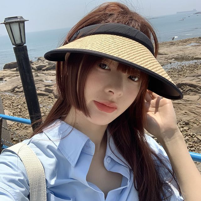 Trim Sun Contrast Straw Visor