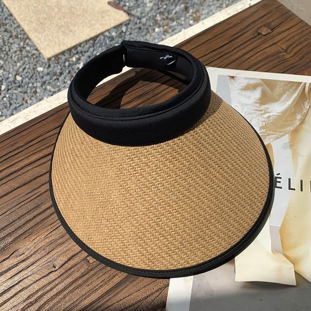 Trim Sun Contrast Straw Visor