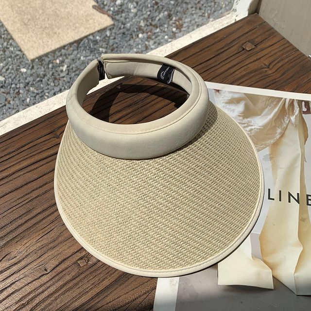 Trim Sun Contrast Straw Visor