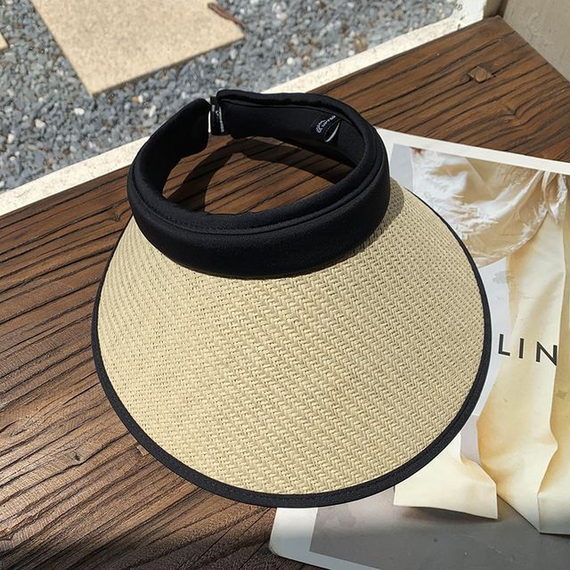 Trim Sun Contrast Straw Visor