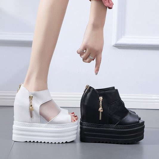 Sheer Sandals Wedge Platform