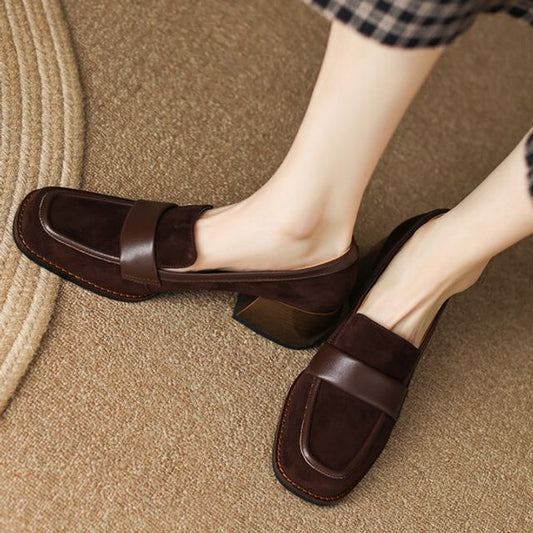 Heel Loafers Chunky