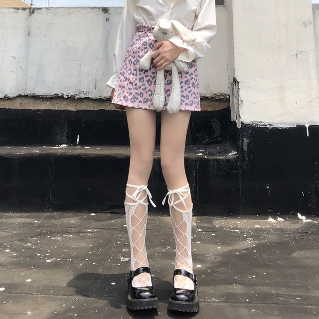 Hohe Socken zum Schnüren