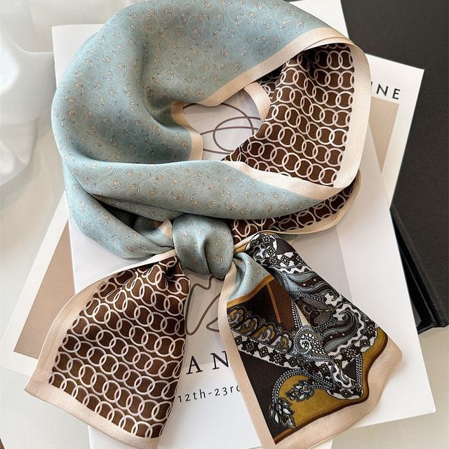 Print Scarf Silk