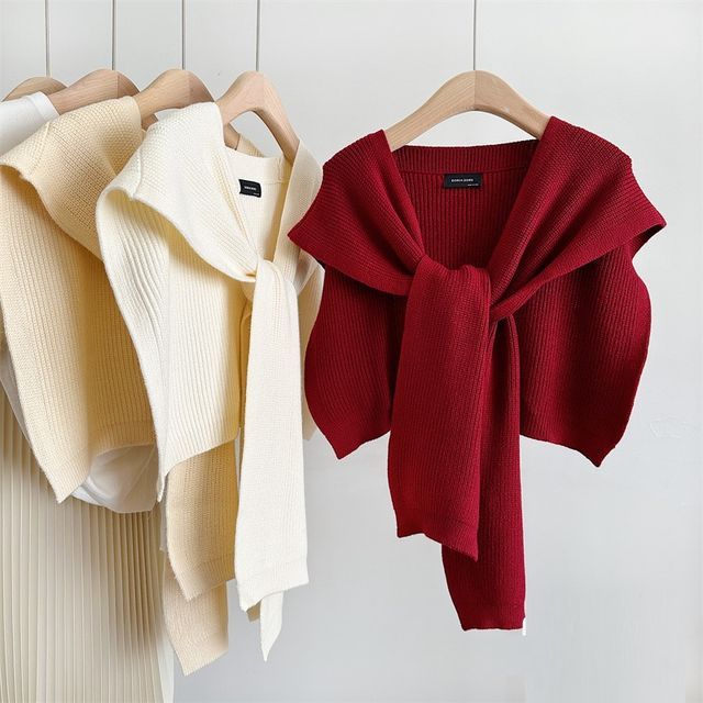 Shawl Plain Knit
