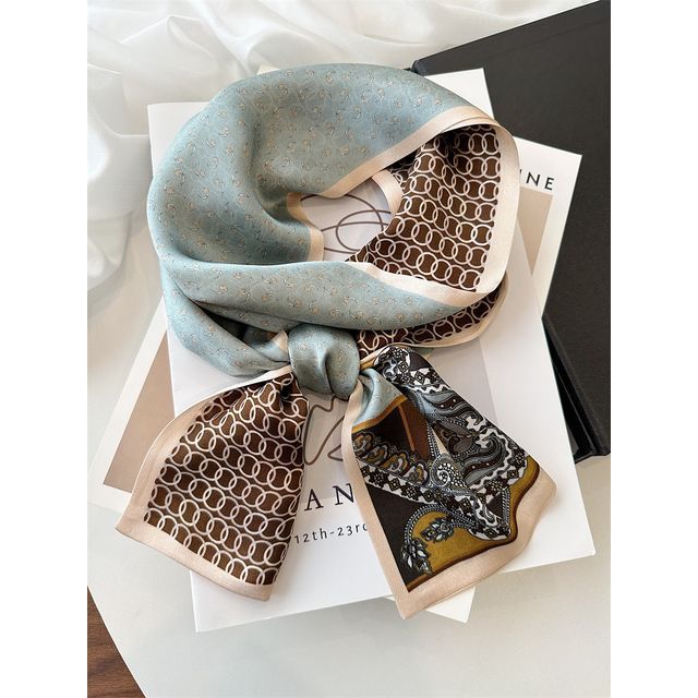 Print Scarf Silk