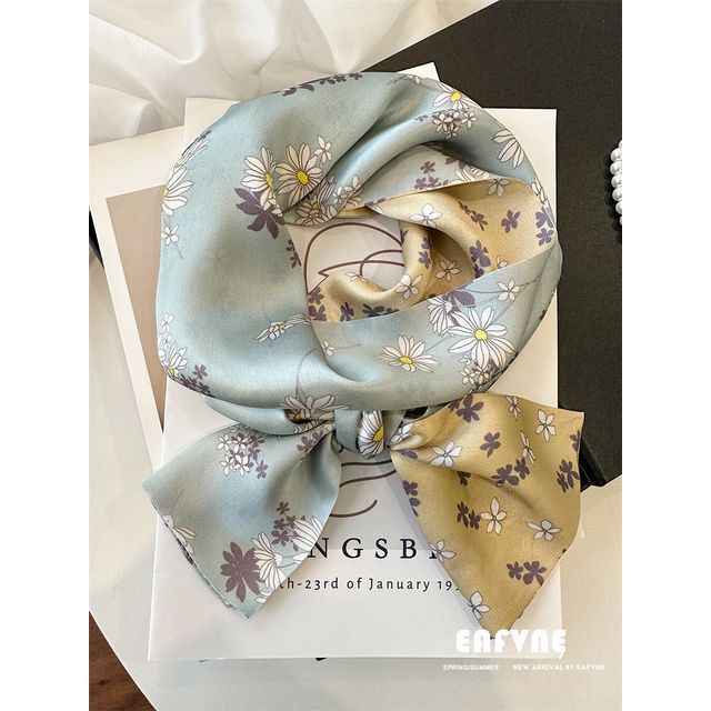 Floral Silk Scarf