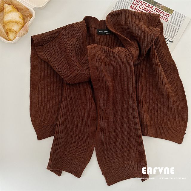 Shawl Plain Knit
