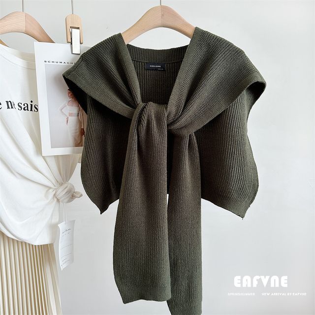 Shawl Plain Knit