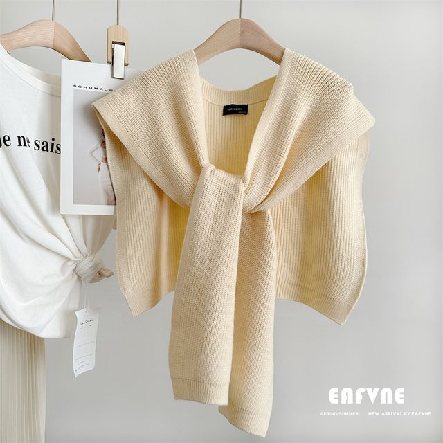 Shawl Plain Knit